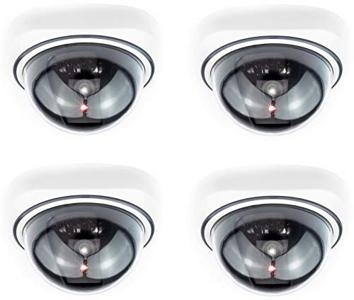 Digicharge Dummy Dummy Dome-Kamera, für Innen- und Außenbereich, Sicherheit mit roter LED-Lampe, blinkend, für Geschäfte, Zuhause