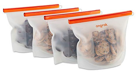 ONGROK Bolsa de silicona, kit de decarb apto para horno, gran alternativa a la caja de descarb (paquete de 4 bolsas de silicona | mediano)