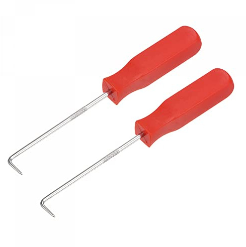 sourcing map 90 Degree Pick Hook 5.51 Puller Remover Removal Tool for Oil Seal/O-Rings, Gasket, Hose 2Pcs