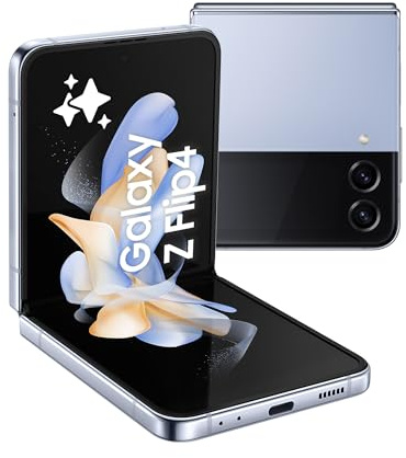Samsung Galaxy Z Flip4 5G Smartphone Android Klapphandy 128GB, Light Blue, inkl. 36 Monate Herstellergarantie [Exklusiv bei Amazon]