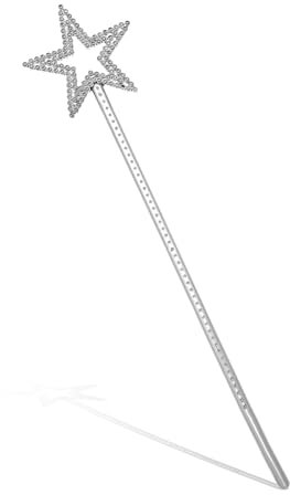 ZEYIYER Zauberstab Kinder Feenstab Stern Silber Glitzer Zauberstab für Mädchen, Zauberstab Fee Prinzessin Stab Fee Zauberstab für Stern Fee Zauberstab zum Kostüm Requisiten Cosplay Dekoration