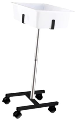 kowaku Ball Storage Stand Basin 4 Wheel Height Adjustable Portable Table Tennis Ball Holder Pings Pong Ball Collector for Home Gym