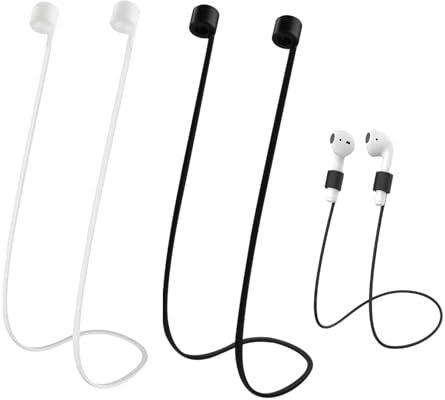 Magnetisches Silikonband,4 Stück Halteband für Kopfhörer,Strap Anti Verlorene Ohrhörer Schlüsselband für Kabellose Kopfhörer Kompatibel mit Den Meisten Bluetooth Kopfhörer für Sport Laufen Joggen