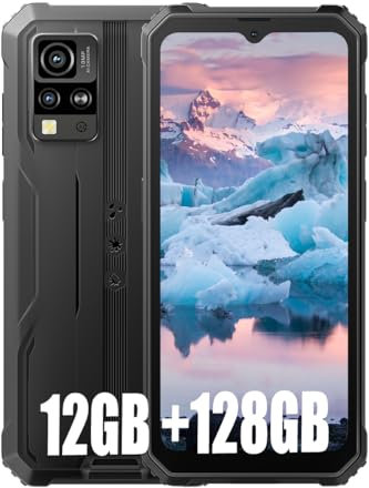 Blackview BV4800 Pro Smartphone Rugged(2025) 12GB+128GB/2TB TF, 6,56 HD+,16MP+8MP/Fingerprint/Face ID/Vetro Corning/OTG/GPS/IP68 IP69K/FM/4G Dual SIM Telefono Indistruttibile (Nero)
