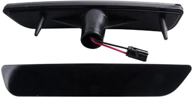 Conpert Luces De Posición Lateral para Ford Mustang 2010-2014, luz de posición Lateral LED para Parachoques Delantero y Trasero, Lente ahumada