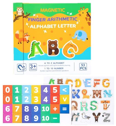 Tewzafiya Giocattoli di conteggio, materiale educativo per matematica, giochi educativi con lettere, carte da gioco, per ragazze prescolari, asilo