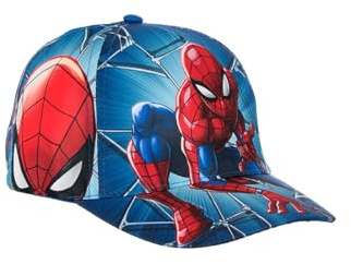 Marvel Cappello da Baseball con Visiera per Bambini e Ragazzi, Spiderman, Blu, Stampa all-Over (IT, Numero, 54)