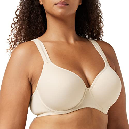 Dorina Damen Rachel BH – Leicht Gepolsterter Demi-BH mit Bügel und Geformten Cups, Verstellbaren Trägern und Weichem Mikrogewebe für Ganztägigen Komfort, Nackt