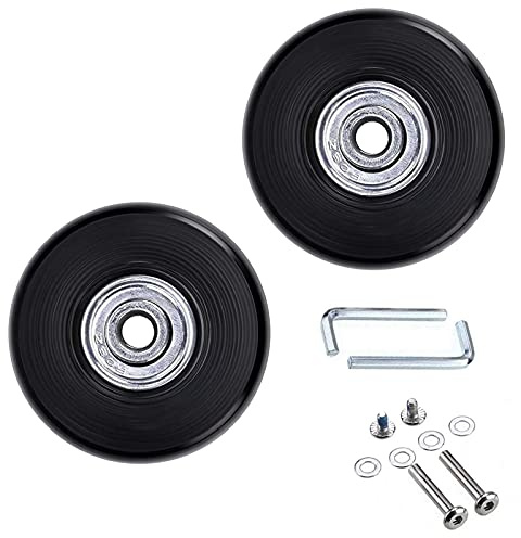 2Stück Ersatz Rollen Räder Wheels kofferrollen ersatzrollen mit Reparatur SetKoffer Räder für Trolley Hartschalenkoffer Gepäckräder