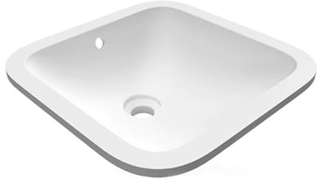 LAVABO SOTTOPIANO QUADRATO VARIANT 41X41 CM Bianco