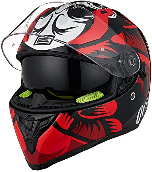 ORIGINE Casco Integral de Moto Homologado ECE con Doble Visera
