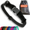 Strong Dog Collar Medium Dogs – Black Reflective Adjustable Padded Dogs Collars - Metal Buckle, Aluminium V-ring, Dog Safety