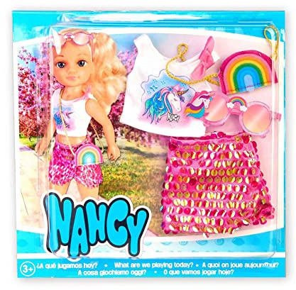 FAMOSA- Nancy, un día con Look de Unicornio CDU (NAC30000) Ropa de muñeca