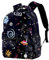 GIOKQB Schulrucksack Mädchen Universum Planet Schultaschen Rucksack Schulranzen Für Schule Reisen Arbeit 29.4x20x40cm