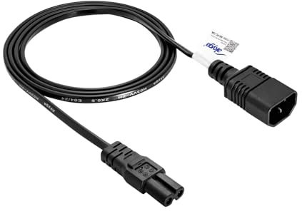 Akyga AK-PC-15A - Cavo di alimentazione IEC C7/C14, 1,5 m, CCA nero, cavo di alimentazione