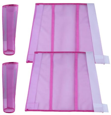 Duroecsain Pferdegamaschen 4er-Set, Fliegengamaschen für | 4 Stück Pferdegamaschen wiederverwendbar,Fliegenstiefel, Fliegenstiefel für, minimiert die Ermüdung der Beine und reduziert das