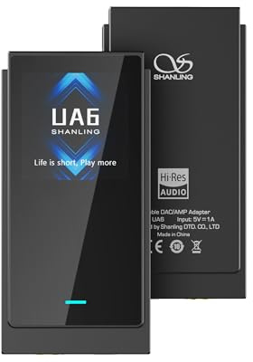 Shanling UA6 Flagship USB Dongle DAC and Amp (Black)