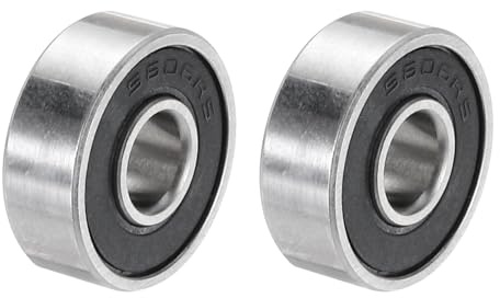 QUARKZMAN 2 stycken S606-2RS kullager 6 mm x 17 mm x 6 mm dubbelförseglad 440C rostfritt stål (ABEC3)