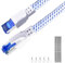 HUO JI Cable LAN Cat 8 de 3 m, cable de red trenzado de nailon, 40 Gbps 2000 MHz, cable Ethernet de alta velocidad, S/FTP con conector niquelado Rj45 para Ps5/portátil/router/gaming/módem