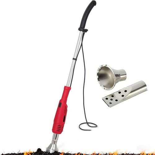 Quemador De Malezas Eléctrico De 2000 W - Barra Térmica Para Desmalezar Con 2 Boquillas Y Cable De 1,8 M, Hasta 650 °C Para Jardín, Patio Y Entrada (también Funciona Como Encendedor De Barbacoa)
