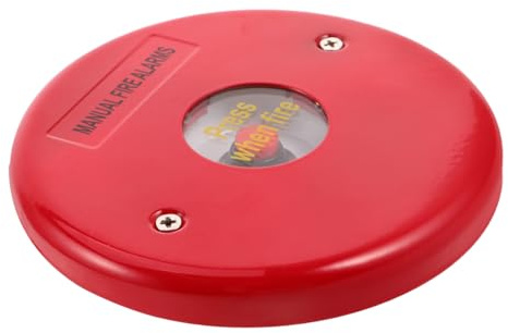 Hemobllo Interrupteur D'alarme Manuel Mural Rouge Retour Tactile en Acier Inoxydable pour Entrepôts et Situations d'urgence