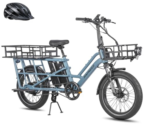 Fafrees FF20 CUV Familia Bicicleta eléctrica 20 pulgadas [Oficial] Mujer E Bike Hombre 25 km/h Pedelec, 200 kg 75 N.m, 12 Ah 48 V * 2 Batería, Frenos Hidráulicos Fatbike para adultos (Portaequipajes