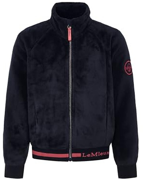 LeMieux Young Rider Libby Fleece - Detachable Zip Hair Tie - Delightfully Snuggly - Navy - 11-12 Years