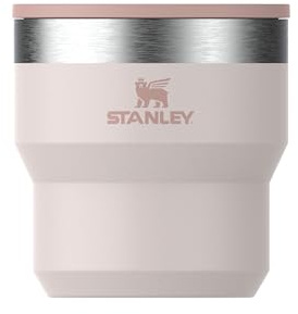 STANLEY 1913 Stay-Hot Stacking Cup 0.29L - Travel Mug Keeps Drinks Cold for 2.5 Hours - Stainless Steel Thermal Cup - Stacks Infinitely - Double Wall Vacuum Insulation - Dishwasher Safe - Rose Quartz