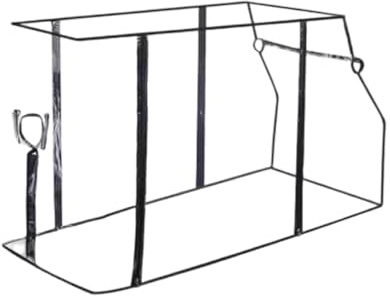 Protectores de lluvia para carros de camping, cubierta de lluvia para carritos al aire libre, incluye panel de visualización transparente y montaje sin herramientas, protectores de lluvia para carros