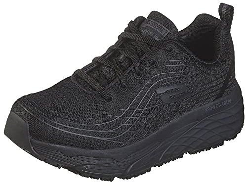 Skechers Women's Elite Sr Sneaker, Black, 6.5 UK