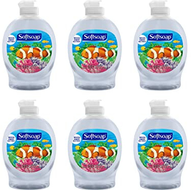Softsoap Liquid Hand Soap, Bulk Hand Soap, Aquarium Series - 7.5 Fluid Ounces (6 Pack)