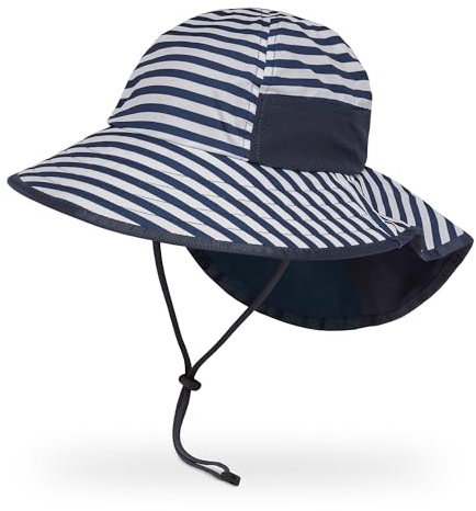 Sunday Afternoons Unisex Kids` Play Hat, Navy Stripe, M