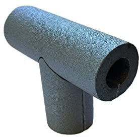 Interplast Rohrisolierung, T-Stück mit 42mm Durchmesser und 13mm Isolierung, Selbstklebend, Keine Klammern Nötig