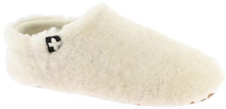 Living Kitzbühel Damen Lammfell Slip-On Hausschuh, Unbleached, 42 EU