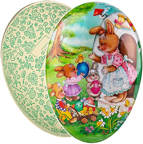 alles-meine.de GmbH Osterei/Ei zum Befüllen Größe & Anzahl frei wählbar 9 bis 36 cm - Hasen - Hasen Küken Blumen einfarbig Uni Sprenkel Hühnereier - Füll - Pappei - Deko Pa..
