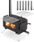 BiggerFire Four de camping portable noir pour tentes, hébergements et camping en plein air
