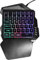 Annadue Clavier de Jeu à Une Main, Clavier de Jeu Mécanique Professionnel à Rétroéclairage RVB, Mini Clavier de Jeu Portable à 35 Touches, Contrôleur de Jeu Ergonomique pour PC Gamer