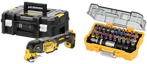 Dewalt 18V oszillierendes Akku-Multi-Tool DCS356NT & 32-tlg. Schrauberbit-Set