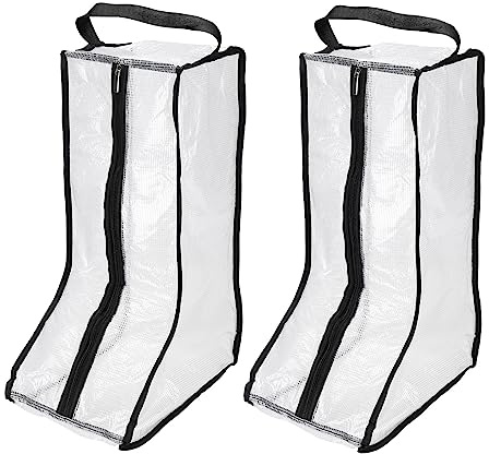 PATIKIL Boot Boot Bag, 2st Damm Test Stövlar Skydd Väska Stövlar Ärm Sko Väskor för Hem Resor, Svart, Svart