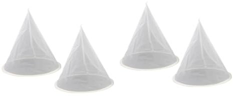 Amosfun 4 Stück Mesh-filternetz Honigsieb Honigfilterwerkzeug Honigschleuder Filtersieb Imkerei Sieb Feinmaschiges Sieb Imkerei-extrakt-werkzeuge Imkereifilter Filternetz Aus Weiß