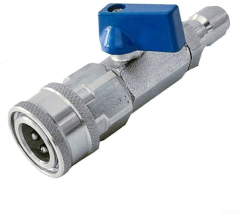 ComfyHarbor 1 kit de válvula de bola de acero inoxidable, control de encendido/apagado fácil de conectar para proyectos de limpieza de configuración de lavadora eléctrica, compatible con rosca NPT