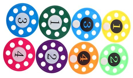 KOMBIUDA Pool Diving Disc with Color-Coded Saucers PP Material Underwater Training for Swimming Practice and Summer Water Fun