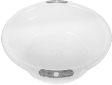 Gogogmee Bac Transparent Portable avec Poignées Bassine Plastique Ronde pour Bain de Lavage Main et Linge Cuvette Bain Pratique et Légère