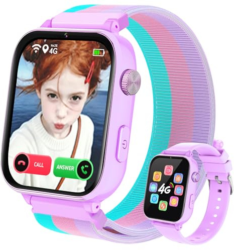 PTHTECHUS Smartwatch Bambini, Orologio per Bambino Bambina GPS