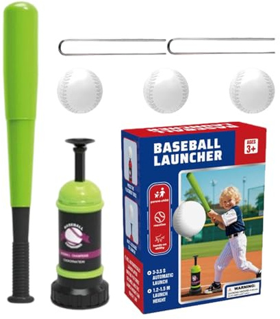 Generico Portable Batting Tee, Fun Baseball Stand, Trainer with Adjustable Height, Sturdy Acrylic Equipment, Outdoor Game with Compact Design, Youth Sports Tee for Backyard Play