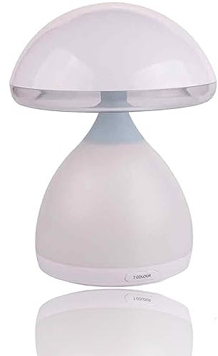 Vetrineinrete® Lampada led touch 7 colori dimmerabile multicolore luce fungo ricaricabile da comodino per cameretta bambini cromoterapia cambiacolore C18