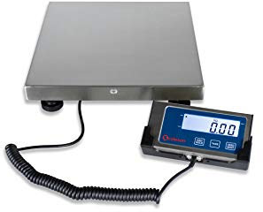 SCALESON S170 Paketwaage/Postwaage/Tischwaage/Plattformwaage/Max. 60 kg - 10g / grosse Plattform/Gut lesbares LC-Display mit Hintergrundbeleuchtung