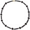 Jewboo Simple Obsidian/Black Agate Beaded Necklace Reiki Column Tube Crystals Necklaces for Women Spiritual Jewelry Gifts