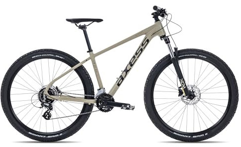 Axess Debris Mountainbike | MTB-Hardtail | 29 Zoll Herrenfahrrad | 16-Gang Schaltung | Hydraulische Scheibenbremsen, Farbe:matt Brown, Rahmengröße:21 Zoll, Laufradgröße:29 Zoll