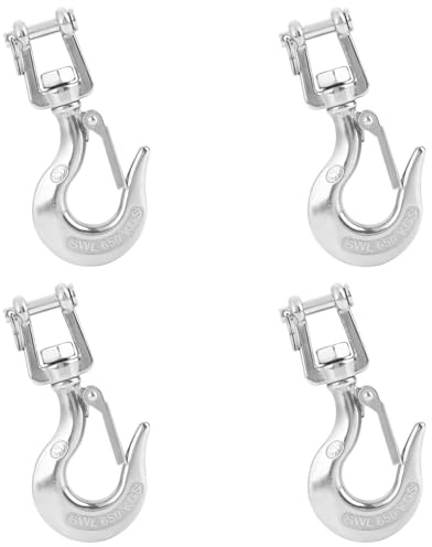 Gancho de Elevación Giratorio Gancho de Acero Inoxidable 304 con Pestillo 650 Kg/1000 Kg para Maquinaria de Elevación de Proyectos Equipos de Minería Maquinaria Forestal para